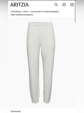 Aritzia Community Hi-Rise Sweatpants